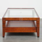 Prachtige Art Deco Salontafel Van Schuitema Uit De Decoforma Serie Met Een Glazen Blad En 4 Lades thumbnail 12