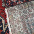 Oosters Vloerkleed/ Tapijt Met Mooi Patroon In Rode En Blauwe Tinten 197×134 Cm thumbnail 8