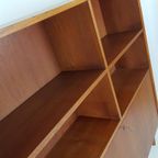 Vintage Deense Klep Kast | Wandkast | Teak Fineer thumbnail 9