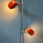 Rode Mid Century Space Age Vloerlamp thumbnail 5