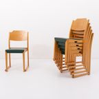 Set Of 6 Scandinavian Design Herman Seeck Chairs / Eetkamerstoelen For Asko, Finland 1950S thumbnail 4