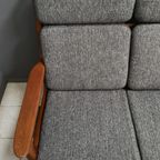 Teak 2 Seat Sofa By Juul Kristensen For Glostrup Denmark thumbnail 6