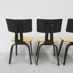 Set Van 4 Pastoe Berkenserie Br 02 Stoelen, Cees Braakman thumbnail 12