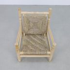 Vintage Fauteuil Low Rope Chair 1970 thumbnail 3