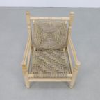 Vintage Fauteuil Low Rope Chair 1970 thumbnail 6