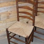 Oud Eiken Knopstoelen 3 Stuks thumbnail 3