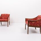 Pair Of Elegant Armchairs By Ole Wanscher For P. Jeppensen, 1960’S Denmark thumbnail 3