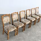 Brutalist Eetkamerstoelen | Vintage Stoelen | Jaren 60 | (3) thumbnail 10