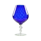 Blauw Glas Snifter Vaas Brandy Cognac Kobalt Empoli Italy 33Cm thumbnail 2