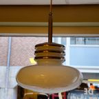 Vintage Leclair & Schäfer Hanglamp Plafondlamp Opaline thumbnail 6