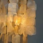 Set Van 2 Capiz Schelpen Hanglamp Lampen Schelp Parelmoer Bamboe Frame Wit Bedrading thumbnail 10