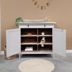 Franse Vintage Commode In Off White thumbnail 3