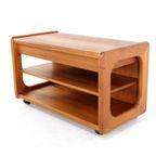 Audio Meubel Trolley 'traeden' Vintage Deens Massief Teak thumbnail 6