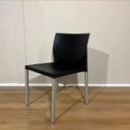 4X Leolux Myto Eetkamerstoelen - Zwart - Kunststof - Design thumbnail 13