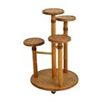 Vintage Plantentafel Plantenstandaard 4 Niveaus Bamboe En Rotan thumbnail 5