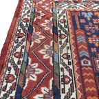 Handgeknoopt Oosters Shiraz Vloerkleed 205X300Cm Perzisch Tapijt Oranje Rood Blauw Wol Handgeknoopt thumbnail 3