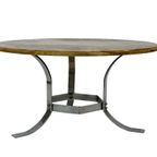 Vintage Salontafel Steen Onyx Chrome Jaren 70 Design thumbnail 4