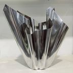 Dutch Rvs Tulip Vase By Martin Bruhl thumbnail 4