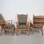 Vintage Scandinavische Beuk Fauteuil Mid Century ‘60 Japandi thumbnail 7