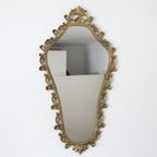 Vintage Grote Bronzen Spiegel Fg, Italie Jaren '60. thumbnail 3