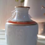 Vintage Vaasje, Royal Km Bavaria Porselein, Goud Oranje Band thumbnail 6