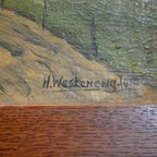 Molen Landschap Schilderij thumbnail 6