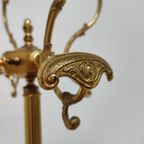 Vintage Messing Rococo Staande Kapstok Hollywood Regency Hall Tree 8 thumbnail 10