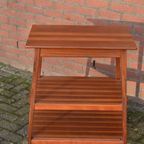Vintage Bijzettafel Mahonie Hout 3 Bladen thumbnail 3