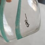 Corry Ammerlaan Beschilderde Glazen Karaf Gesigneerd thumbnail 3