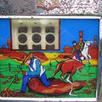 Lege Ombouw Van Vintage Slotmachine/Jackpot Bell Fruit, Cowboy Scene thumbnail 4