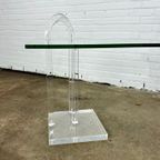 Vintage Design Plexiglas / Glass Side Table thumbnail 6