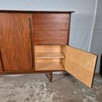 Ernst Dieter Hilker Vintage Jaren 60 Wandmeubel, Highboard thumbnail 10