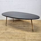 Vintage (60s) Salontafel Zwart Marmeren Blad / Koffietafel / Vintage Coffeetable Marble Top thumbnail 9