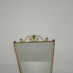 Vintage Metalen Spiegel (Art Nouveau Stijl) thumbnail 3