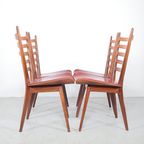 Vintage Teak Houten Ladder Stoelen, Jaren 60 thumbnail 3