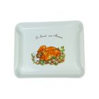 Grote Vintage Franse Ovenschaal Wit Porselein Pillivuyt Kalkoen Kastanjes 38Cm thumbnail 3