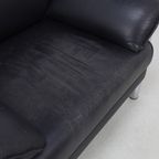Postmodern Lounge Chair In Chrome And Leather, 1980S thumbnail 9