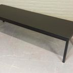 Vintage Mid Century Minimalist Salontafel, Zwart, 145X45 Cm thumbnail 4