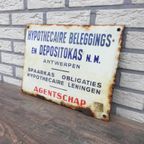 Emaille Bord Beleggings -En Depositokas Antwerpen thumbnail 4