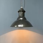 Franse Middelgrote Zwart Emaille Hanglamp thumbnail 2