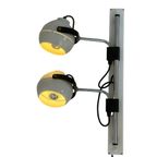 Vintage - Double Wall Lamp - Eyeball / Spots - Fully Adjustable - White thumbnail 4
