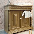 Uniek Vintage Dressoir /commode In De Prachtige Kleur Warm Tan thumbnail 4