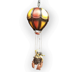 Vintage Luchtballon Met Passagiers Hang Decoratie thumbnail 2