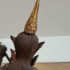 Brons Beeldje Van Een Thaise Muzikant thumbnail 2