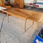 Deense Teak Tafel Uitschuifbare Eettafel thumbnail 2