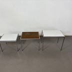 Sett Off 3 Sidetables With Reversibel Top Design Cees Braakman For Pastoe thumbnail 2