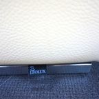 Vintage Leolux Timandra Wit Leren Bank 2 1/2 Zits thumbnail 11