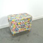 Klepbankje Met Bloemenprint, Vintage Bloemen Bankje thumbnail 10