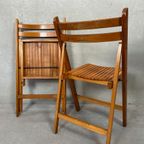 2x Vintage Houten Klapstoelen – Beuk thumbnail 3