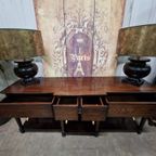 Antieke Klassieke Engelse Sidetable, Haltafel, Wandconsole thumbnail 3